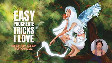 Easy Procreate Tips & Tricks 🎨 | Step-by-Step Beginner Tutorial (Full Illustration)