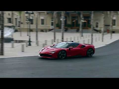 Charles Leclerc Drives Ferrari SF90 Stradale In Monaco