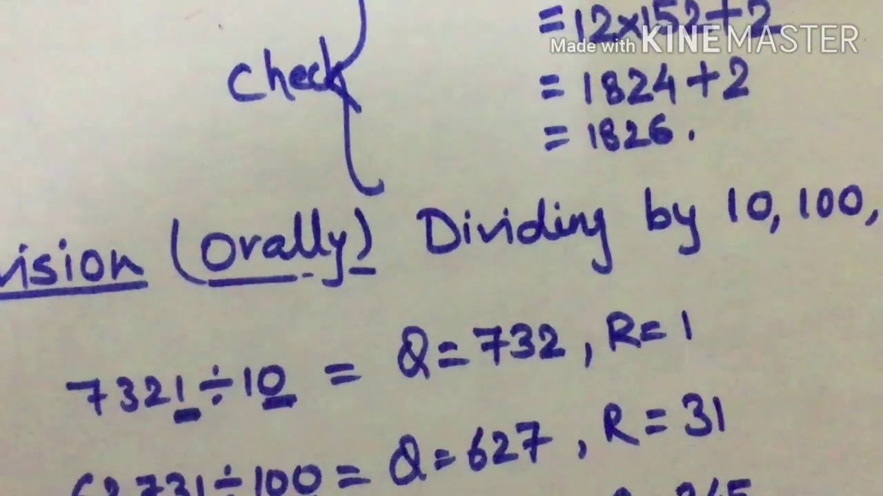 how-to-check-division-class-4-math-youtube