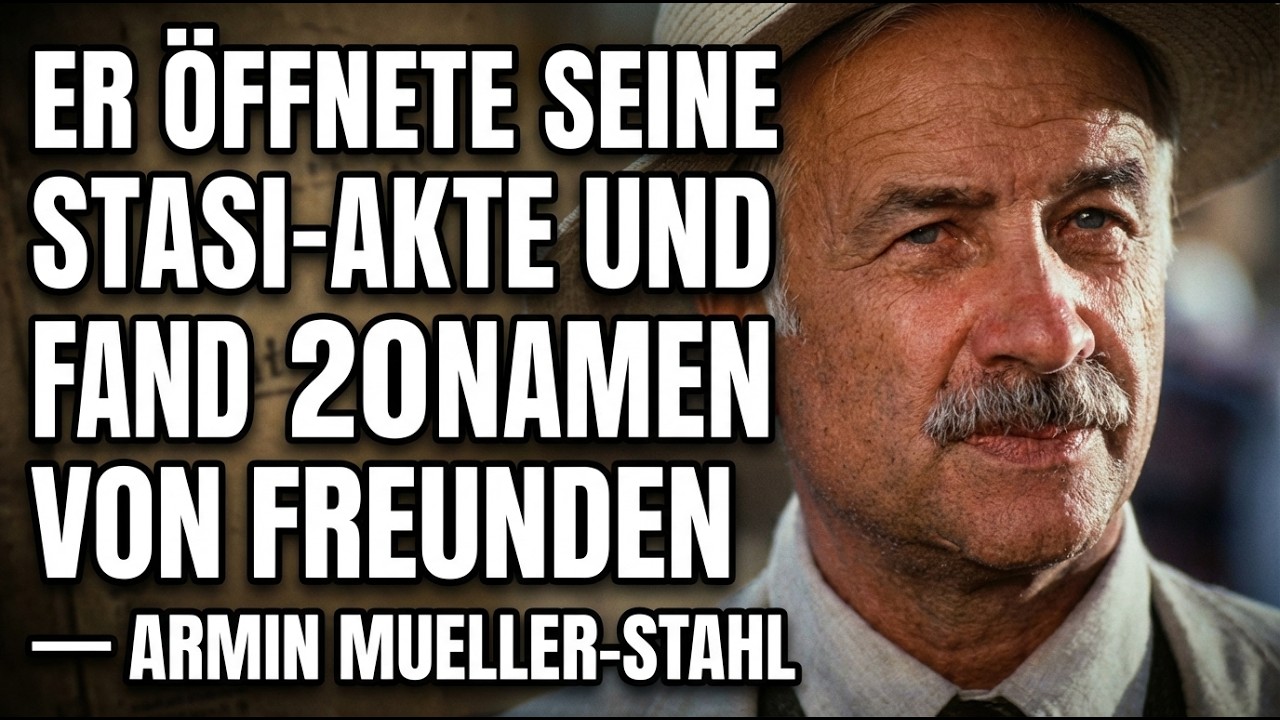 ER ÖFFNETE SEINE STASI-AKTE UND FAND 20 NAMEN VON FREUNDEN — ARMIN MUELLER-STAHL