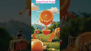 Tiny Family Gathering on huge Tropical fruits #animation-h5 #FruitFamily  #TinyHarvest #Community #