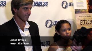 2015 Red Carpet Premiere AFTER WORDS - Carpet Chat with Juan Feldman & Jenna Ortega