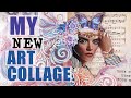 How I SAVED my project - Art Collage Process using Magazine Cut Outs