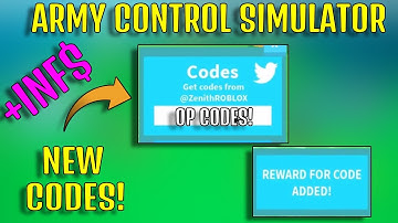 ALL WORKING CODES FOR ARMY CONTROL SIMULATOR *OP* UNTIL NOW ! I  ROBLOX (Codes)