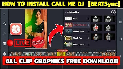 How To Install Call Me Dj[BEATSync] App in Kinemaster || Call Me Dj Clip Graphics कैसे Download करे.