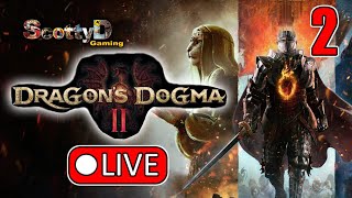 🔴LIVE Dragons Dogma 2, Part 2 \/ The Dragon in Melve  (Full Game Blind)