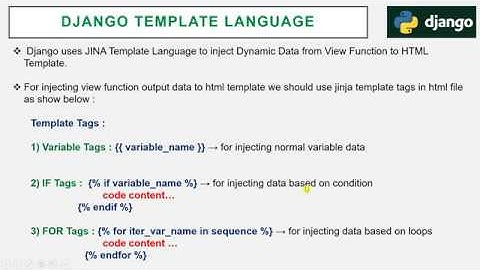 13  Django Template Language  DTL
