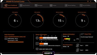 Gigabyte Control Center на Gigabyte Aero 17 KC - YouTube