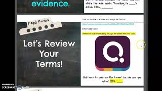 Textual Evidence