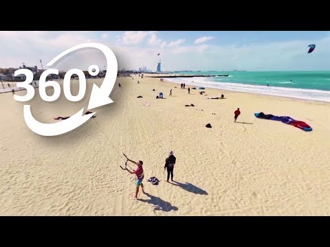 (4K) 360: Kites flying high above Dubai’s Kite Beach – Visit Dubai