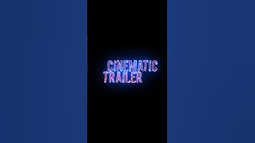 Cinematic Trailer Title Animation | After Effects