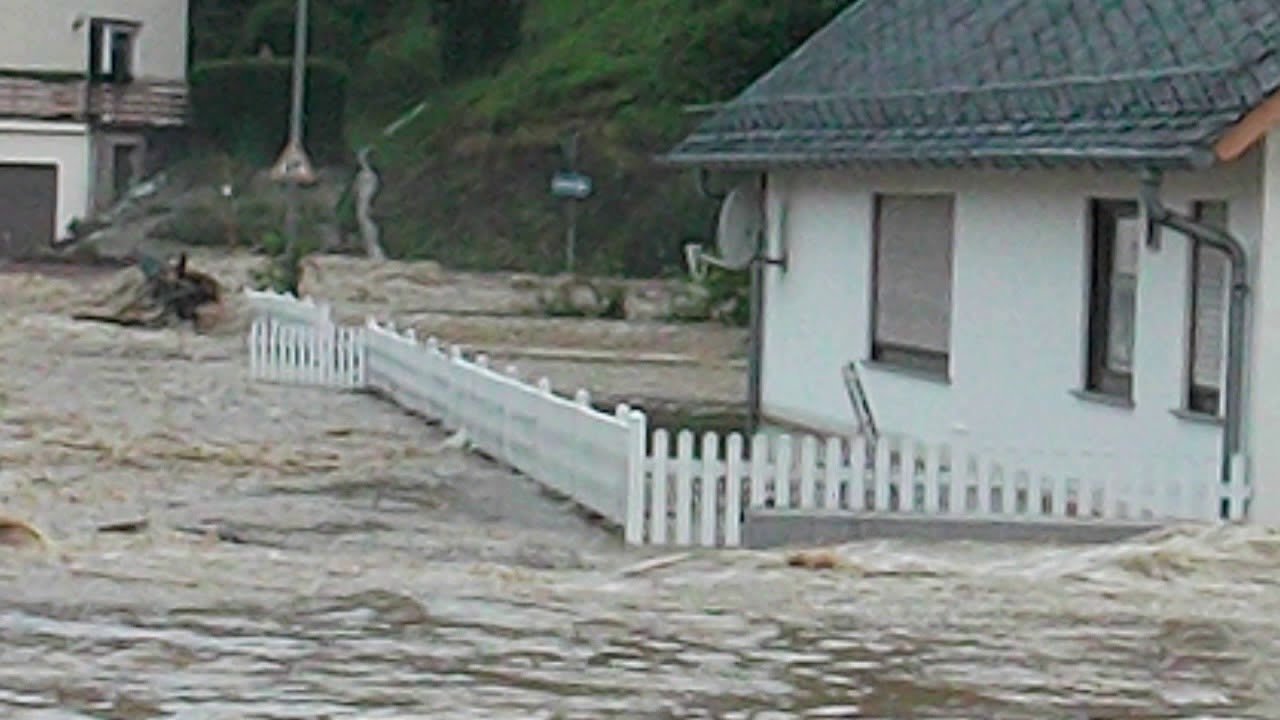 Schwere Überschwemmungen in Herrstein 27.05.18