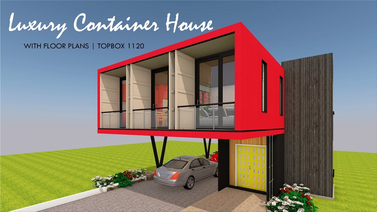 Shipping Container Luxury House Design Floor Plan TOPBOX 