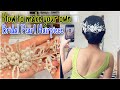 DIY Bridal Pearl Hairpiece || cara membuat hiasan rambut pengantin sendiri