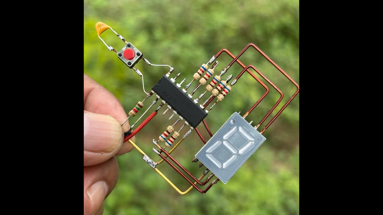 From Zero to Nine: Building a CD4026 Seven Segment Counter(DIY ...