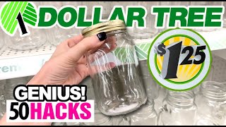 50 *BEST* $1 Dollar Tree Mason Jar HACKS & DIYs! + Organization SECRETS!