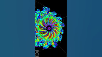 Radial Fan Example by FluidX3d - Lattice Boltzmann Method, Fluid Dynamics Simulation #shorts