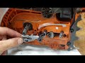 Husqvarna 350 chainsaw oil pump modification for increased flow