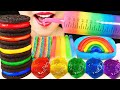 ASMR RAINBOW DESSERTS: OREOS, GIANT JELLO SHOOTER, SOUR BELT CANDY, NIK L NIP, JELLY,  CAKE POP 먹방