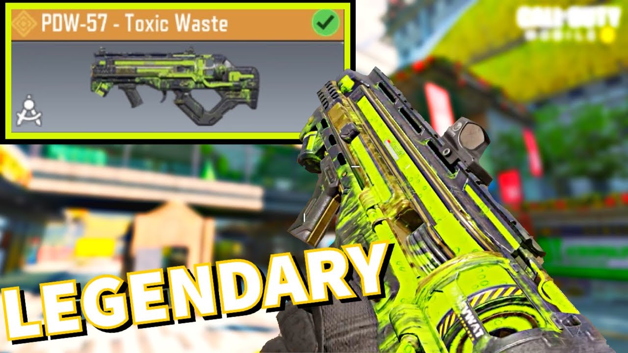 *NEW* LEGENDARY PDW-57 (TOXIC WASTE Blueprint) in Call of Duty Mobile