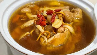 My 101 year old Grandma’s Moistening Herbal Health Immunity Booster Soup Recipe #15 清润药材鸡汤
