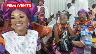 HARUNA ISHOLA'S SON PRINCE WASIU TRILL GUESTS AT 80TH BIRTHDAY OF ALHAJA RISIKAT COURAGE.