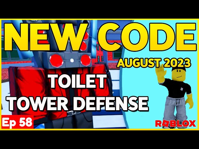 🚽NEW WORKING CODE for TOILET TOWER DEFENSE Roblox in August 2023 🚽 Ep 57  part 1🚽 Codes for Roblox TV 