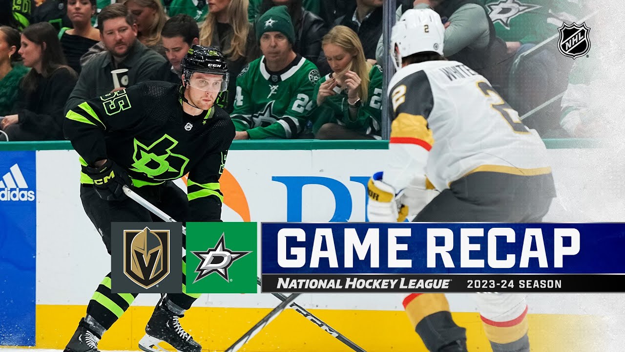 Golden Knights @ Stars 11/22 | NHL Highlights 2023 - YouTube