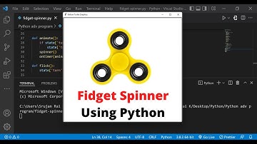 Fidget Spinner Game using Python Turtle | How to make Fidget Spinner in Python| Python Turtle Coding
