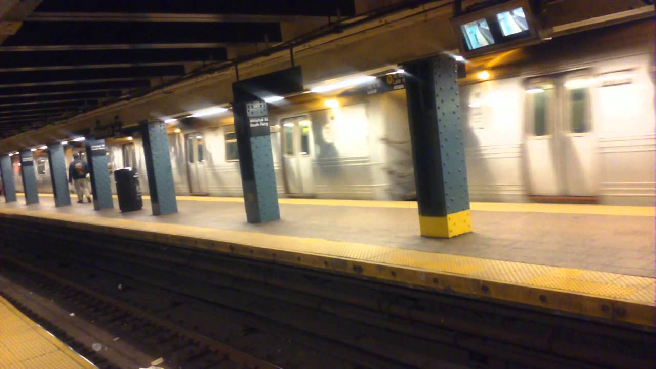 Whitehall R Train Brooklyn Bound R46 R Train Departs Whitehall Street - YouTube