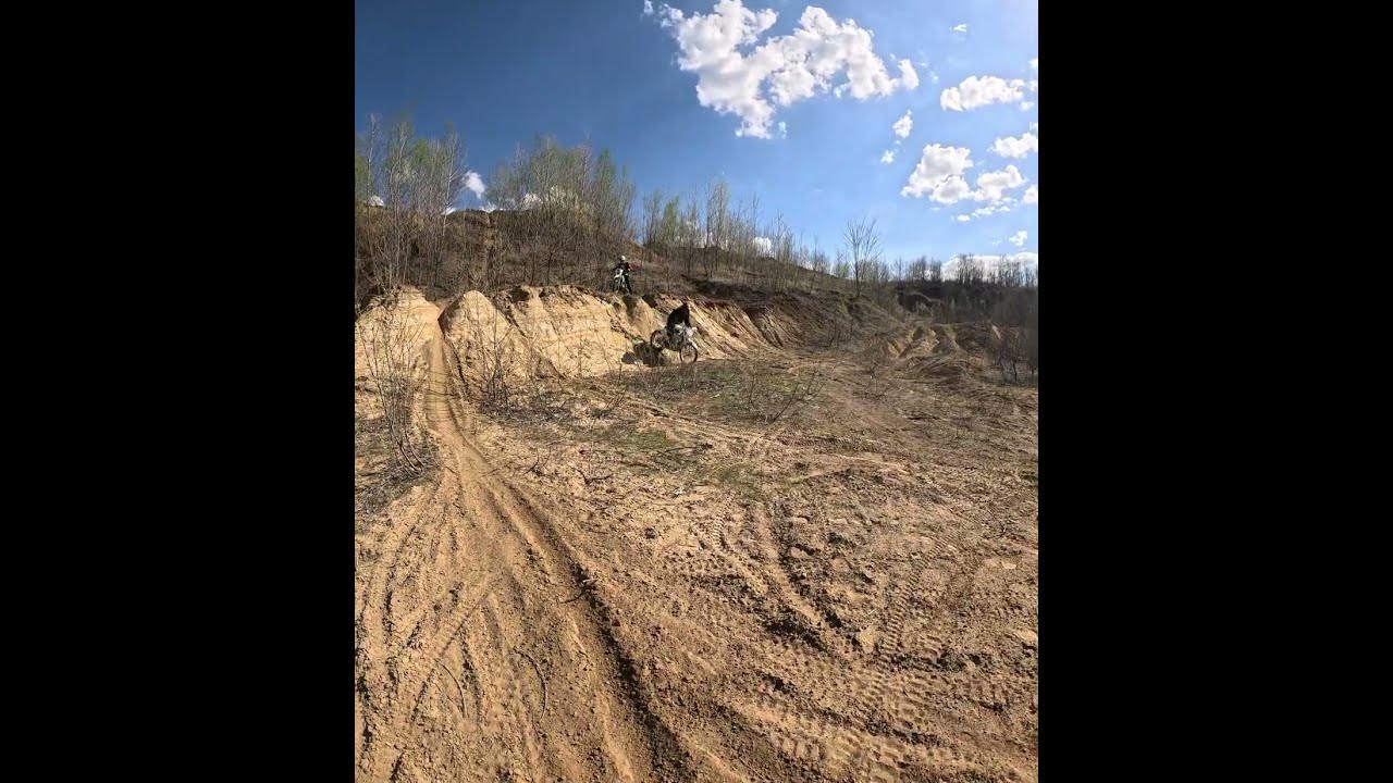 Песчанный карьер и ЭЧМ #мостовской #эндуро #отдых #enduro #горы #kayo # ...