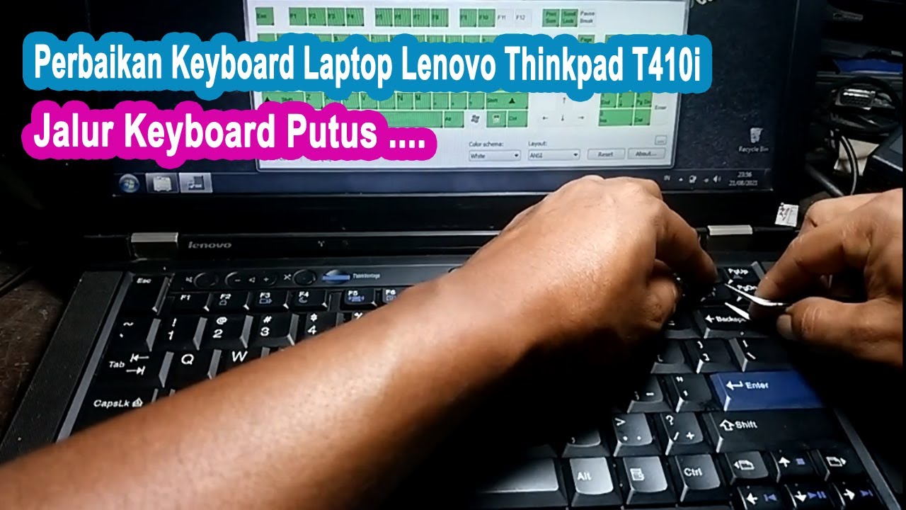 Cara Melepas Keyboard Laptop Lenovo Thinkpad T410i - YouTube