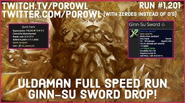 WoW Gold Farm | Uldaman Full Speed Run | Ginn-Su Sword Drop! | Run #1,201