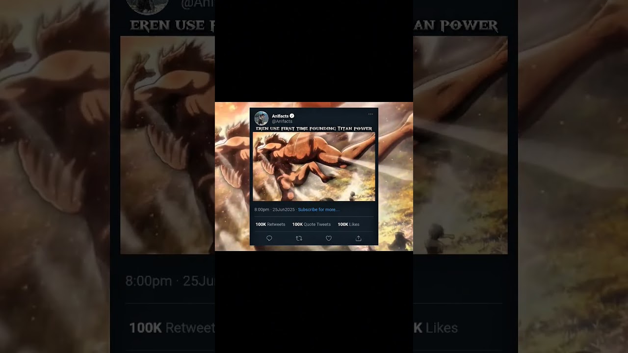 eren yeager/attack on titan/  use first time founding Titan power #eren  #animeshorts #edit #viral 🚀