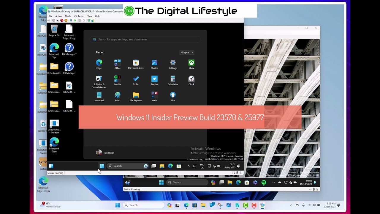Hands on with Windows 11 Insider Preview 25977 & 23570 - YouTube
