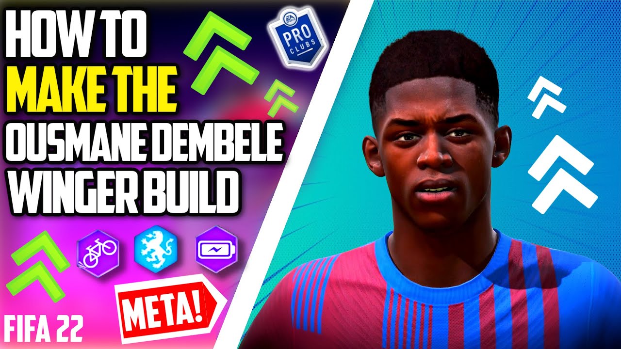 FIFA 22 PRO CLUBS THE MOST OVERPOWERED 5⭐5⭐WINGER BUILD 👑⚡OUSMANE