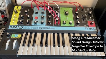 Moog Grandmother sound design tutorial: Lisa Bella Donna Patch book 2:  Negative Envelope to Mod