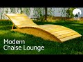 Outdoor chaise lounge  how to build