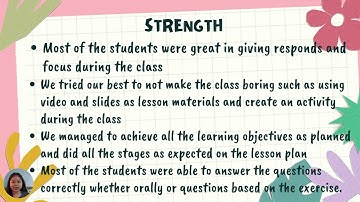 REFLECTION  ON  A LESSON PLAN CONDUCTED
