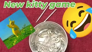 खेलते है # 🧷 safety pin or tooth pic # ke साथ 🥳 funny # kitty game # 🥳💃👌❤️