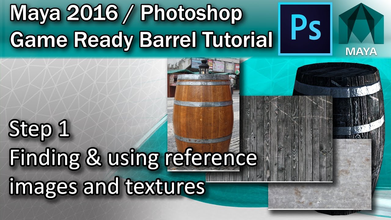 game developer #1 Finding Textures and Referencing Images - Maya High Poly to Low Poly Tutorial