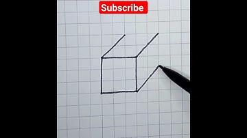How to draw easy 3D cube #3dart #3d #shorts #youtubeshorts#trending#siblingsklub
