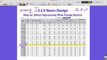 CEA 3.2.6 Beam Design Part 5: Selecting an Appropriate Section