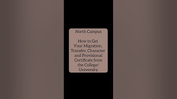 How to Apply for Migration/ TC/ Provisional Certificates in Delhi University North Campus?