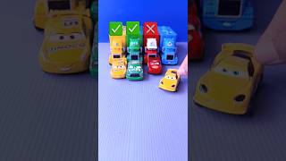 yes or no,, matching cute cars with truck mcqueen #toys #cars #viral