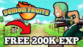 FREE 200K EXP GIFTCODE Clear Blue Island Easily!!! - DEMON FRUITS RPG F2P Walkthrough 02 screenshot 1