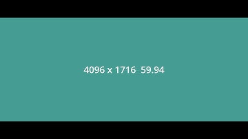 60P 4096 x 1716 video and audio sync accuracy test