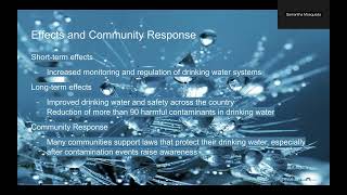 Safe Drinking Water Act Presentation