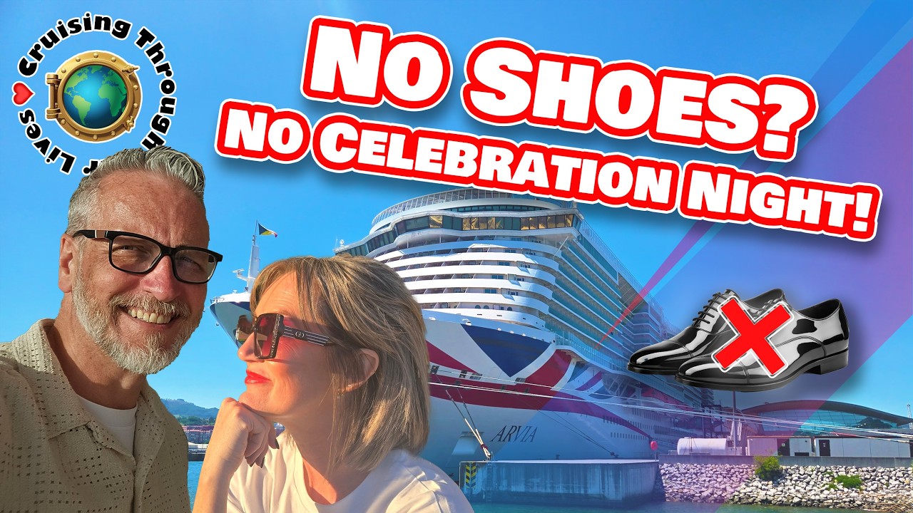 Our P&O Arvia Celebration night did not go to plan.  Going informal on a formal evening.