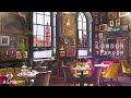 London tea room cafe ambience  english tearoom coffee shop sounds  relaxing jazz music